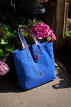 Load image into Gallery viewer, Blue Cotton Tote Bag