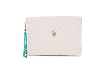 Load image into Gallery viewer, NOA Clutch Bag w/ Turquoise.
