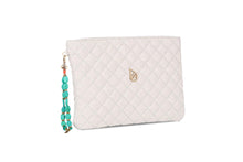 Load image into Gallery viewer, NOA Clutch Bag w/ Turquoise.
