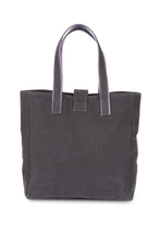 Load image into Gallery viewer, AMAYA Coal Grey - Baby Blue Tote Bag | PANACEA Atelier
