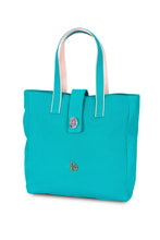 Load image into Gallery viewer, Sea Green Cotton Tote Bag