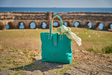 Load image into Gallery viewer, Green Cotton Tote Bag