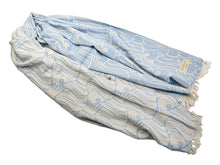 Load image into Gallery viewer, Funny Fish - 100% Turkish Cotton Hammam Towel/Peshtemal.