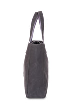 Load image into Gallery viewer, AMAYA Coal Grey - Baby Blue Tote Bag | PANACEA Atelier
