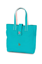 Load image into Gallery viewer, Sea Green Cotton Tote Bag
