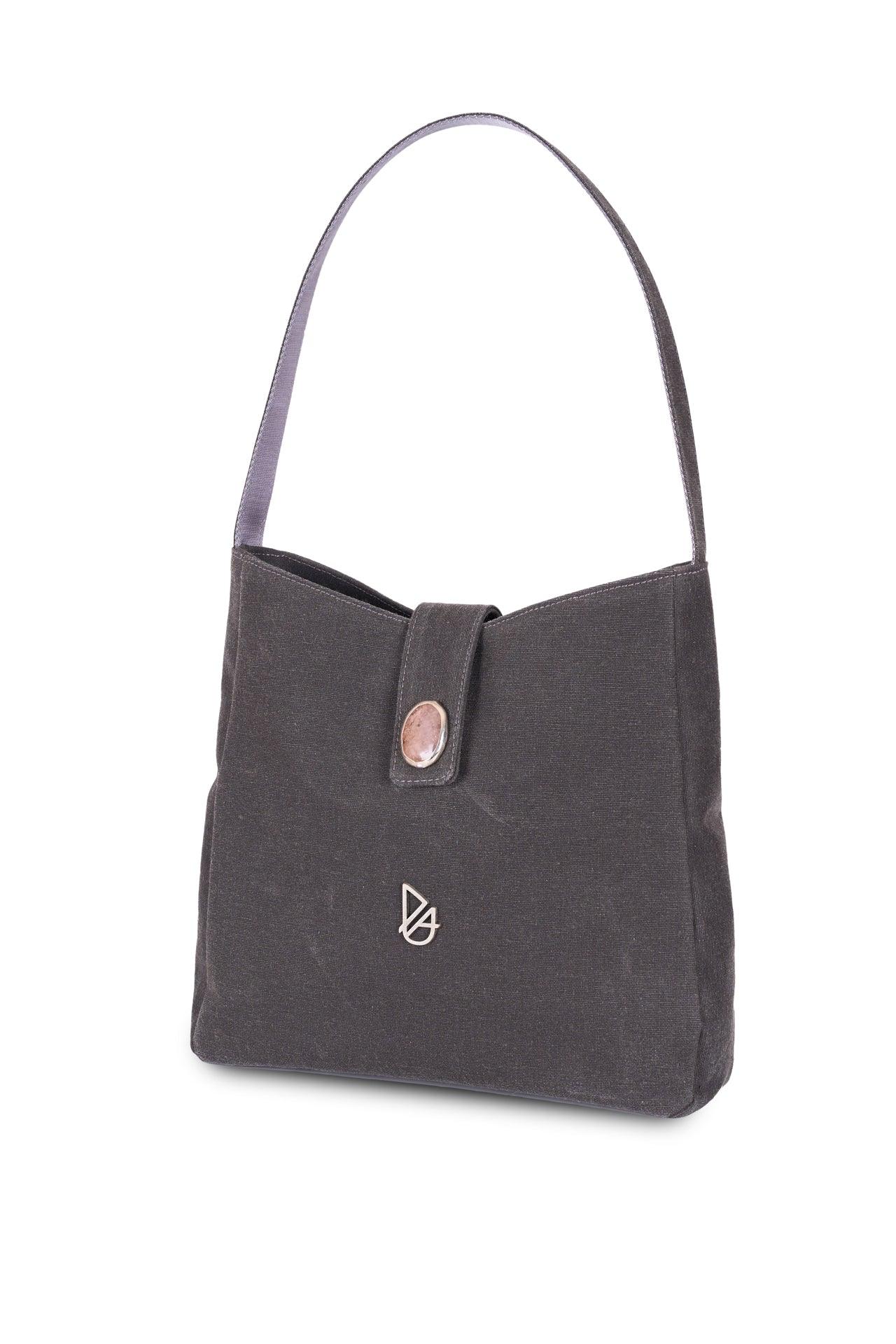HARU Coal Grey - Baby Blue Shoulder Bag | PANACEA Atelier