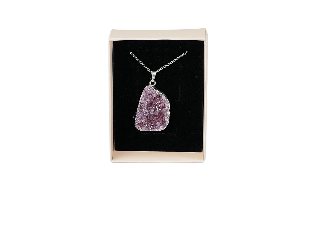 Mona - Natural Amethyst Necklace.