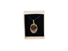 Load image into Gallery viewer, Cyra - Natural Tiger&#39;s Eye Silver Plated Necklace
